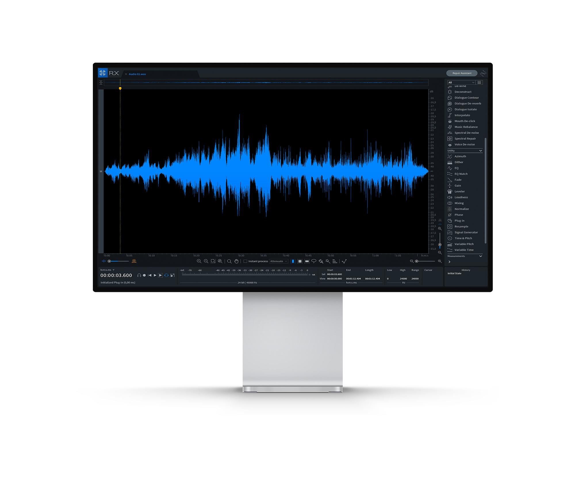 Monitor Pro Display XDR Mockup CROP3 | Todas as nossas vozes são cuidadosamente editadas por nossos engenheiros suiços e alemães, para garantir que todas as gravações estão livres de qualquer erro de leitura e estão soando perfeitamente. Nós seremos responsáveis pela remoção de ruído e saliva, controle dinamico e equalização em todas as entregas. Muitos clientes contam com a gente no processo de pós-produção, design de som, composição de trilha e mixagem. Nosso time é altamente experiente em mixagems de longa metragem (5.1 surround), gravações de orquestra e muitos outros serviços de áudio. Nossas ferramentas padrões são Nuendo, Protools e Izotope RX. Conheça o estúdio.Nós oferecemos uma solução completa (mixagem e pós-produção) para as suas demandas de áudio. Desde 2008, nós temos tido a oportunidade de trabalhar com clientes e agências de propaganda mais influentes do mercado. Ogilvy, Leo Burnett, LEW LARA | TBWA, JWT (Wunderman Thompson), Interbrand, AlmapBBDO, VML, Y&R (Young & Rubicam), são alguns de nossos clientes. 